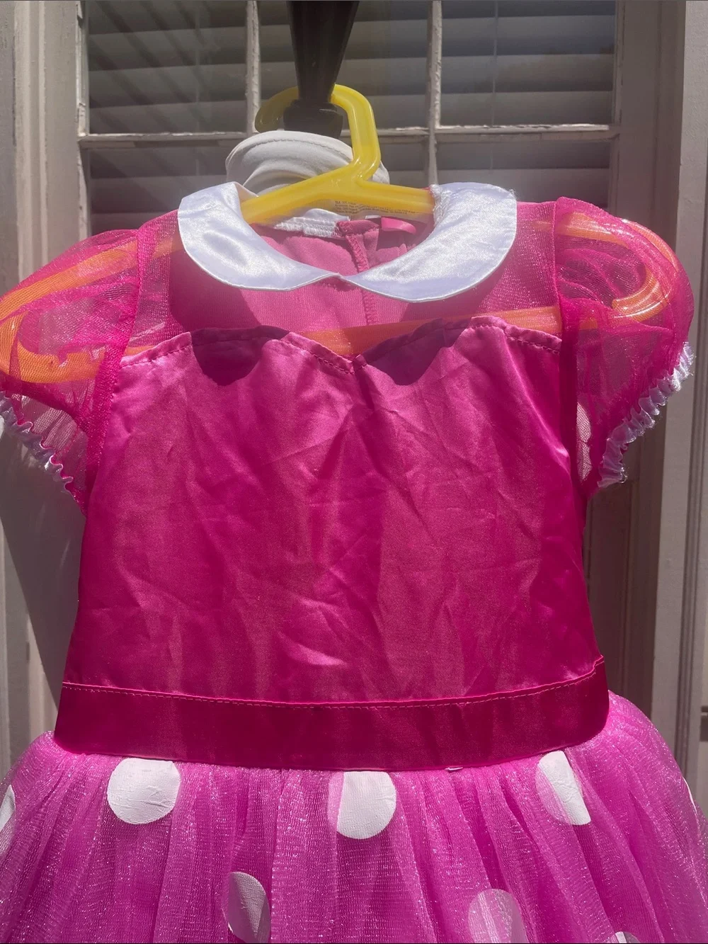 Disney Minnie Mouse Pink Polka Dot Tutu Costume Dress Girls Dress-Up Size 3/4